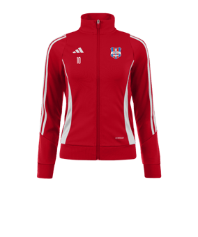adidas Tiro 24 Trainingsjacke Damen Rot Weiss
