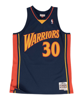 Mitchell and Ness NBA Golden State Warriors 2009-2010 Stephen Curry Shirt Blauw - blauw