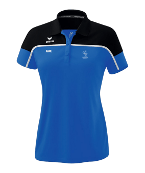 Erima Change by Poloshirt Damen Blau Schwarz