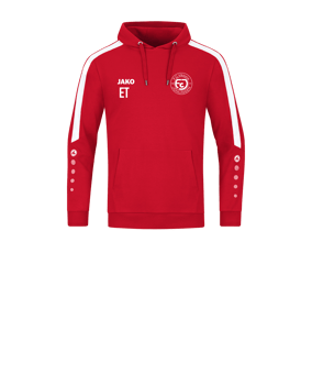 JAKO Power Hoody Kids Rot Weiss F100