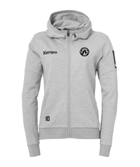 Kempa Status Kapuzenjacke Damen Grau F03