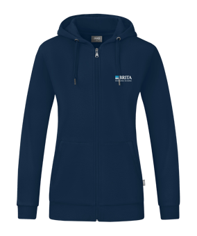 JAKO Organic Kapuzenjacke Damen Blau F900