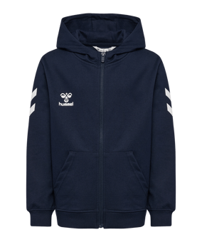 Hummel Go 2.0 Chevron Kapuzenjacke Kids Blau F7026 - blau
