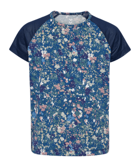 Hummel Mix S/S T-Shirt Kids Blau F7792 - blau