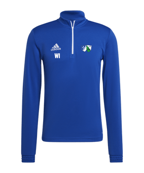 adidas Entrada 22 HalfZip Sweatshirt Blau Weiss