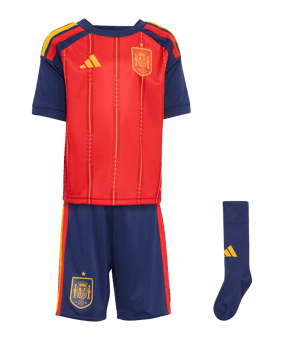 adidas Spanien Trikot Set Home WM 2026 Kids Rot - rot