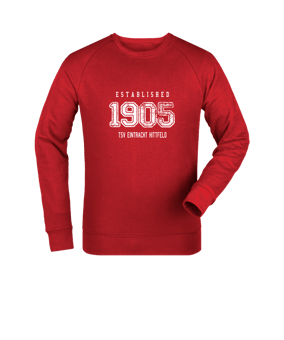 Merch Roller Sweatshirt Red | #established