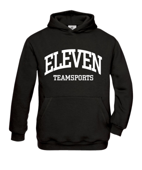 11teamsports ELEVEN Hoody Kids Schwarz Weiss - schwarz