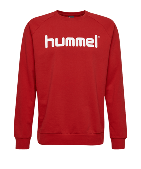 Hummel Cotton Logo Sweatshirt Rot F3062 - rot