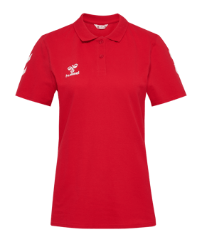 Hummel Go 2.0 Chevron Polo Damen Rot F3062 - rot