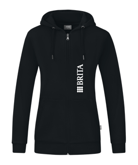JAKO Organic Kapuzenjacke Damen Schwarz F800