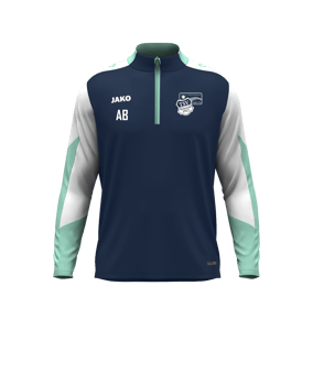 JAKO Dynamic Ziptop Sweatshirt Blau F915