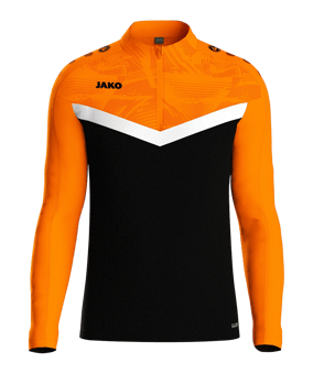JAKO Iconic HalfZip Sweatshirt Kids Schwarz F807 - schwarz
