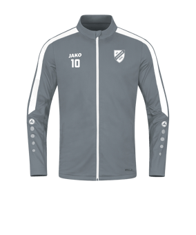 JAKO Power Polyesterjacke Grau Weiss F840