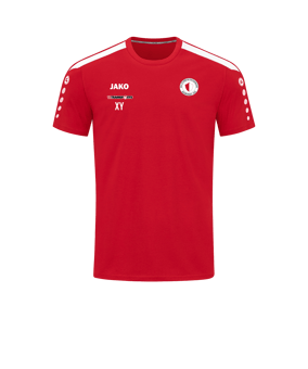 JAKO Power T-Shirt Rot Weiss F100