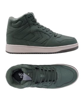 Hummel St. Power Play Mid Tex Sneaker Grün F6126 - gruen