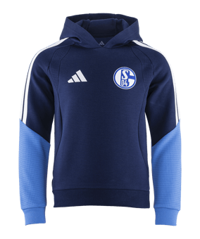 adidas FC Schalke 04 Team Kapuzenjacke Kids Blau - blau