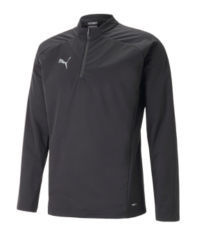 PUMA teamCUP HalfZip Regensweatshirt Schwarz F03 - schwarz