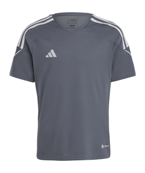 adidas Tiro 23 Trikot Kids Grau Weiss - grau