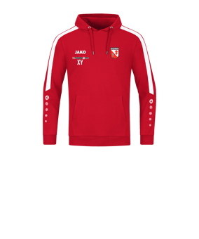 JAKO Power Hoody Kids Rot Weiss F100