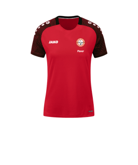JAKO Performance T-Shirt Damen Rot Schwarz F101