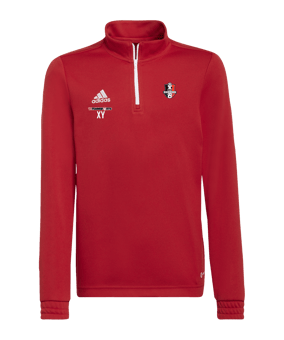 adidas Entrada 22 HalfZip Sweatshirt Kids Rot