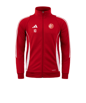 adidas Tiro 24 Trainingsjacke Rot Weiss