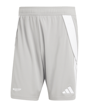 adidas Tiro 24 Short Grau Weiss