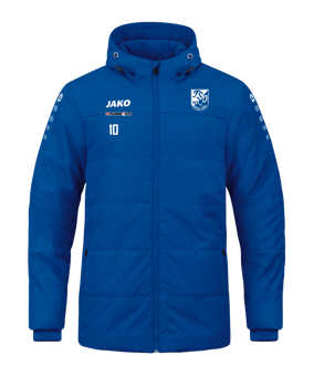 JAKO Team Coach Kapuzenjacke Kids Blau F400 