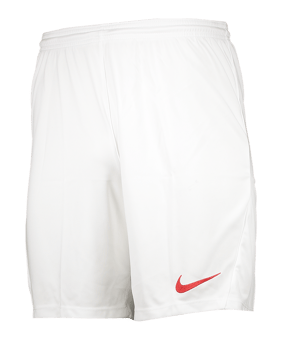 Nike Park III Short Weiss Rot F103 - weiss