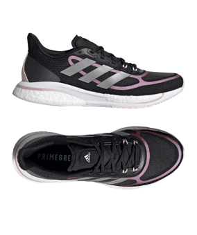 adidas Supernova+ Running Damen Schwarz Silber - schwarz