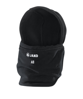 JAKO Neckwarmer mit Mütze Schwarz F08