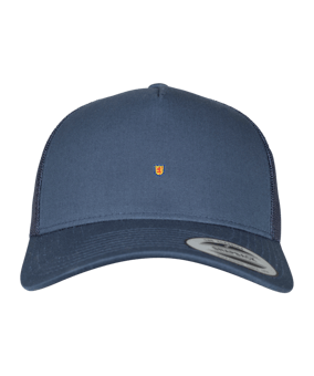 Merch 5 Panel Retro Trucker Cap Navy | logo4c