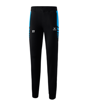 Erima Six Wings Worker Hose Damen Schwarz Hellblau