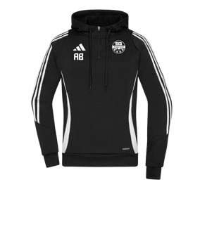 adidas Tiro 24 Hoody Damen Schwarz Weiss