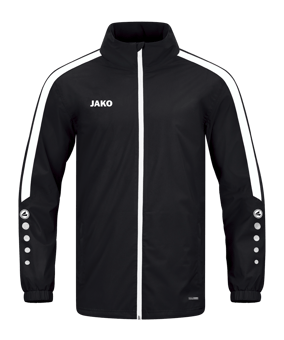 JAKO Power Allwetterjacke Kids Schwarz Weiss F800 - schwarz
