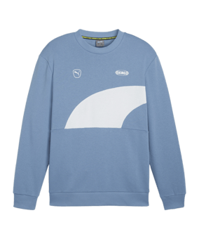 PUMA KING Top Crew Sweatshirt Blau Weiss F05 - hellblau