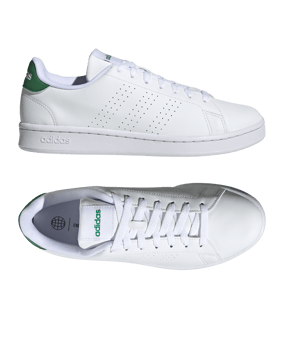 adidas Advantage Weiss Grün - weiss