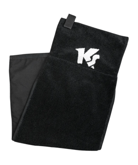 KEEPERsport 30cm x 80+15cm Handtuch Schwarz F0118 - schwarz