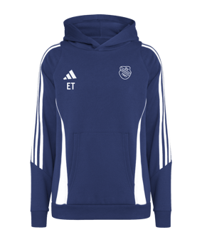 adidas Tiro 24 Hoody Kids Blau Weiss