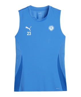 PUMA teamGOAL Tanktop Damen Blau Weiss F02