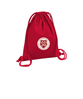 Merch Organic Premium Cotton Gymsack Classic Red | #logo4c
