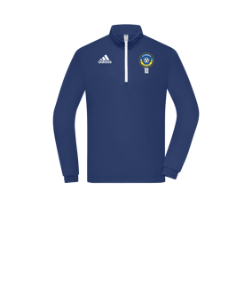 Sweat-shirt à col zippé mi-hauteur adidas Entrada 22 enfants bleu