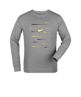 Merch Roller Sweatshirt Heather Grey | #lines