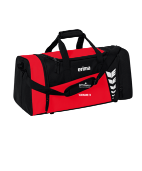Erima Six Wings Sporttasche Gr. L Rot Schwarz