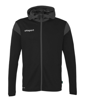 uhlsport Squad 27 Track Kapuzenjacke Kids Schwarz F11 - schwarz