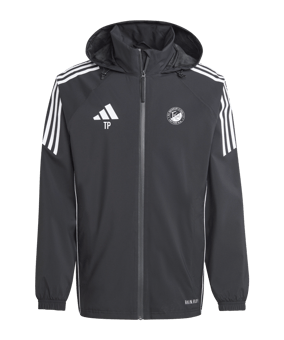 adidas Tiro 24 Regenjacke Schwarz Weiss