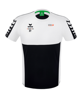 Erima Six Wings T-Shirt Kids Schwarz Weiss