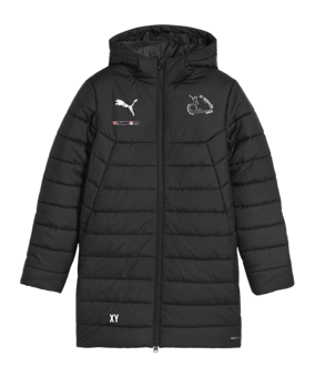 PUMA teamFINAL Bench Jacke Kids Schwarz F03