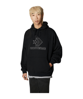 Converse Large Logo Star Chevron Hoody F001 - schwarz
